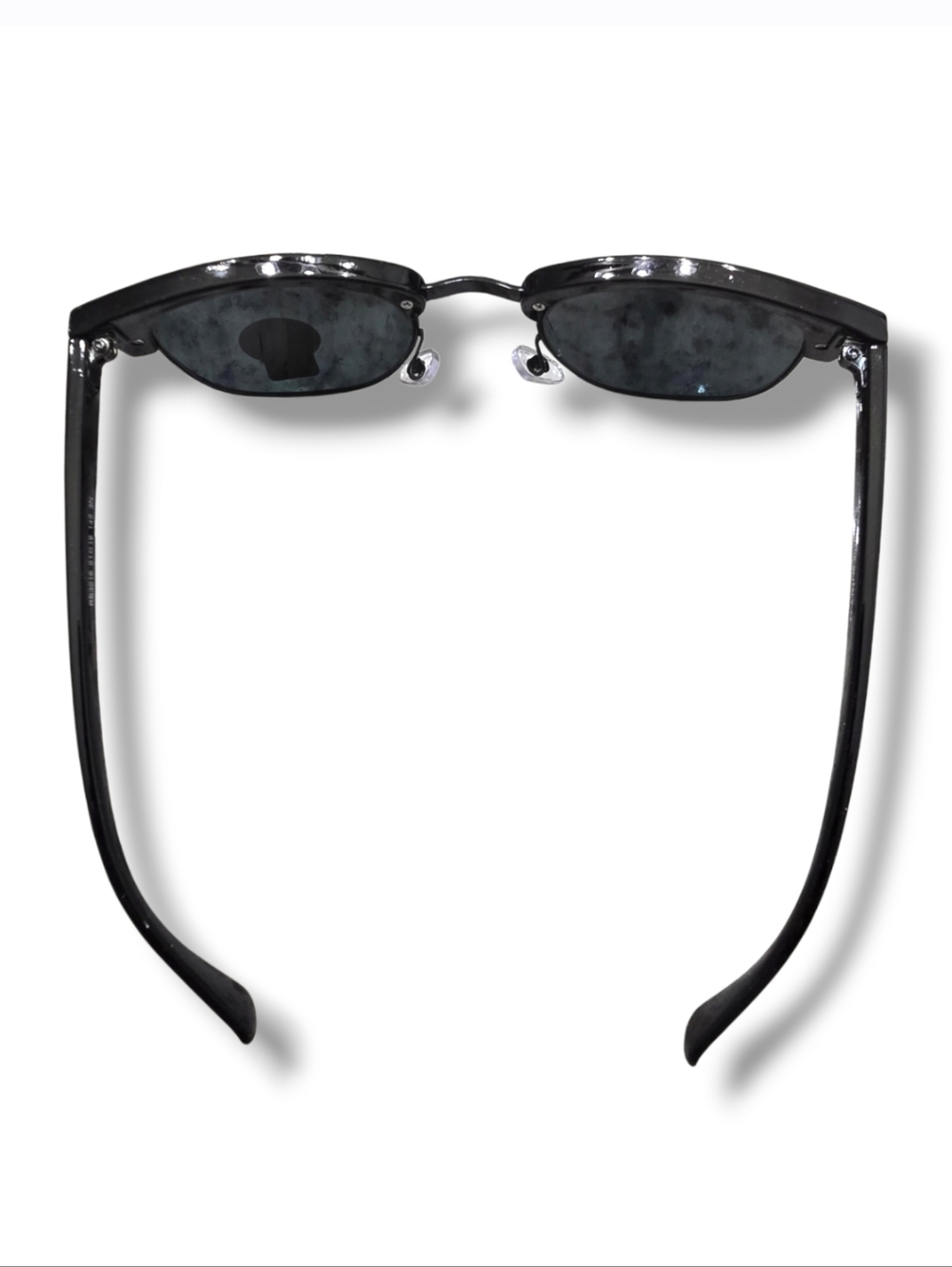 Ray-Ban Clubmaster Sunglasses RB3016 Black G15 Lens Made in Italy Unisex - Picture 6 of 12